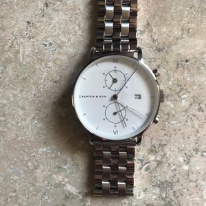 Chrono Silver Steel Kapten & Son Watch